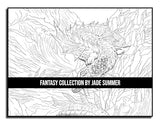 Fantasy Collection: An Adult Coloring Book with 100+ Incredible Coloring Pages of Mermaids, Fairies, Vampires, Dragons, and More! WoodArtSupply