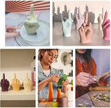 TOPYS 3D Hand Shaped Silicone Mold, 3.7in Gesture Candle Mold,Middle Finger Shaped Resin Casting Mould for Candle Making and Baking Making Soap Wax Cake Mousse Ice Cream