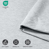 Utopia Bedding Queen Sheet Set - Jersey Knit Sheets 4 Piece – Cotton – Soft T-Shirt Stretchy Sheets (Heather Light Grey) Utopia Bedding