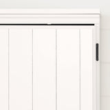 South Shore Farnel 4-Door Storage Cabinet-Pure White, Tall South Shore