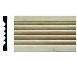 1644-4FTWHW Unfinished White Hardwood Chair Rail Moulding ORNAMENTAL