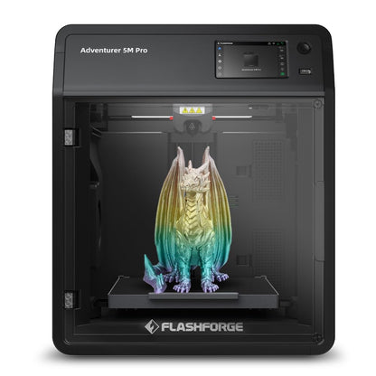 FLASHFORGE Adventurer 5M Pro 3D Pinter, 600mm/s High-Speed with 1 Click Fully Auto Printing Systerm, Quick Detachable 280°C Direct Extruder, Auxiliary Chamber Cooling, Remote Control, 220x220 - WoodArtSupply