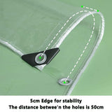 Heavy Duty Waterproof Clear Tarp-Thicken Clear Vinyl PVC Tarps Transparent Tarpaulin with Brass Grommets for Camping Patio Gazebo Outdoor-Tarp to Cover The Sun and Rain TOPCHANCES