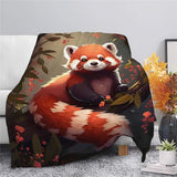 Red Panda Blanket Red Panda Throw Blanket Gifts for Adults Men Women Boys Girls Kids Super Soft Cozy Plush Fluffy Fuzzy Fleece Blanket Decor 40''X50'' Fuzawet