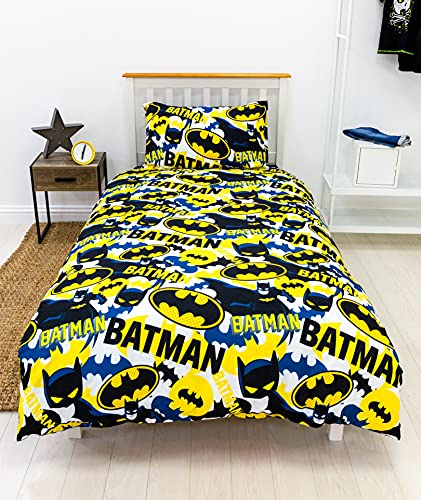 Character World Batman Camo Single Duvet Cover and Pillowcase Set BATMAN