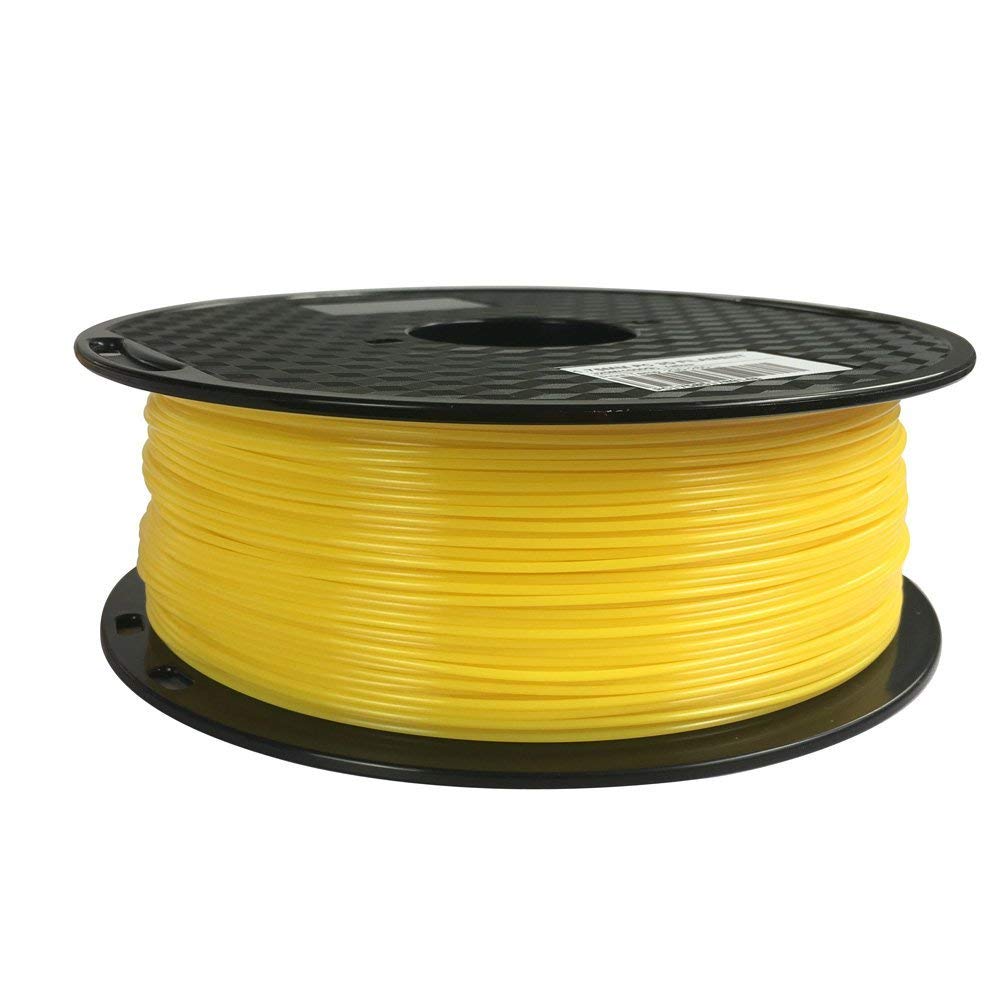 CC3D Yellow PC Filament 1.75 mm 3D Printer Filament 1 kg Spool 2.2 lbs Dimensional Accuracy +/- 0.05 mm 3D Printing Material Polycarbonate Yellow CC3D