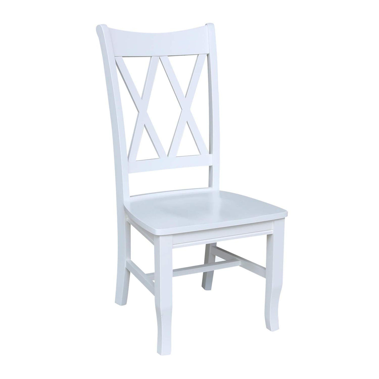 International Concepts 20P Double X Back Dining Chair, Beach White IC International Concepts