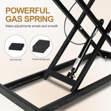 OUKMIC Standing Desk Converter 32” Height Adjustable Sit to Stand Up Desk Riser with Keyboard Tray for Home or Office, Dual Monitor and Computer Workstation Wide 2-Tier Desktop, Black OUKMIC
