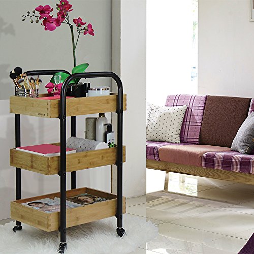 Oceanstar 3SC1675 Portable 3 Removable Trays Storage Cart Oceanstar