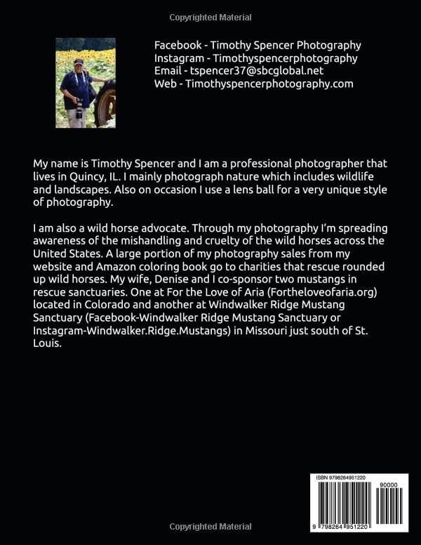 Sunflower Coloring Book: A Timothy Spencer Photography Collection Majosta