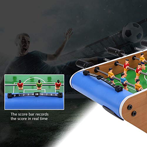 HOHXFYP Foos Table Soccer,Robust PP and Wood Material Entertaining Foos Table Soccer Bal,Have Fun Portable Foos Table Toy for Home and Travel HOHXFYP