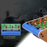 HOHXFYP Foos Table Soccer,Robust PP and Wood Material Entertaining Foos Table Soccer Bal,Have Fun Portable Foos Table Toy for Home and Travel HOHXFYP
