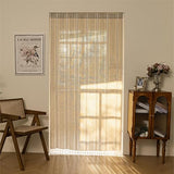 Sutuo Home Boho Door Curtains for Doorway, Bohemian Semi Blackout Curtains Privacy Embroidery Drape Decor for Temporary Room Dividers Bedroom Living Room, Rod Pocket 1 Panel 37" W x 80" L, Natural Sutuo Home