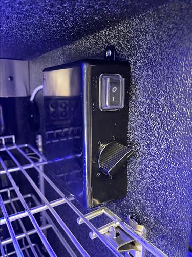 Mont Alpi MAF 2.7 Cubic Ft Stainless Steel Portable Outdoor Rated Glass Door Compact Temperature Adjustable Lockable Refrigerator Beverage & Wine Cooler Module w/ 3 Adjustable Racks + Blue Lighting Mont Alpi