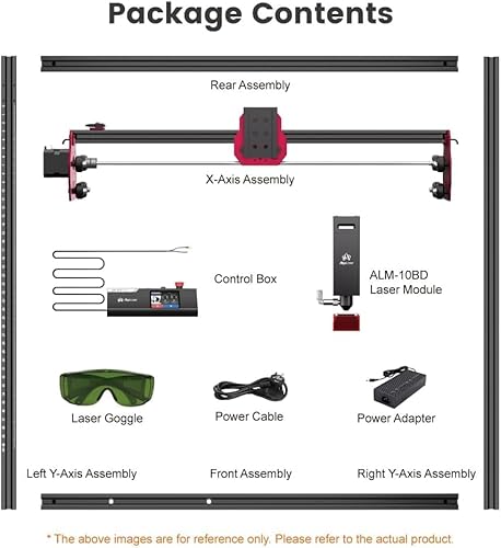 AlgoLaser 10W Laser Engraver Machine - Laser Engraver/Cutter with 3.5" Smart Touchscreen & AlgoOS System, 12000mm/min Speed, 0.05mm Laser Spot, Laser Engraving for Metal, Wood, Glass & Leather AlgoLaser