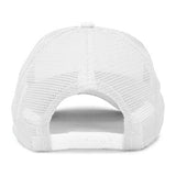 MR.R 6 Pack Sublimation Blanks White Mesh Trucker Polyester Cap, Two Tone Trucker Hat,Summer Mesh Cap with Adjustable Snapback,6 pcs per Pack MR.R