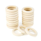 Unfinished Wooden Rings for Craft, Natural Wood Rings Without Paint for Pendant Connectors, Jewelry, DIY Making, Crafts & Home Decor (55mm, 20 Pack) yuntop