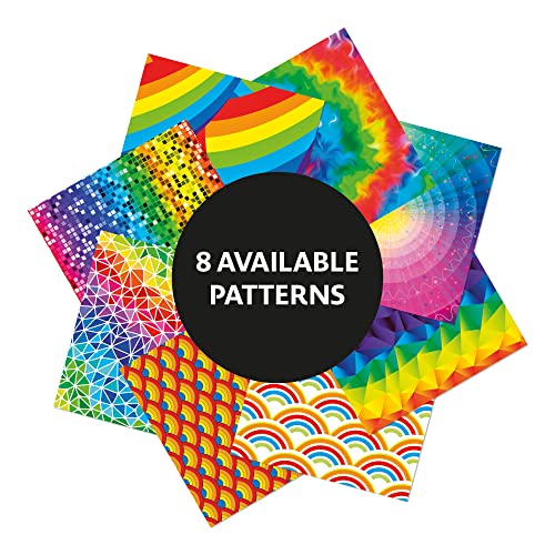 Origami Paper 100 Sheets Rainbow Patterns 6" (15 cm): Tuttle Origami Paper: Double-Sided Origami Sheets Printed with 8 Different Patterns (Instructions for 7 Projects Included) - WoodArtSupply