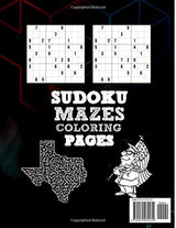 4th Of July Activity Puzzles - Sudoku Mazes And Coloring Pages: Family Fourth Of July Patriotic Activity Book for Kids Adults And Teens. Including ... Puzzle, And America-themed Coloring Pages. WoodArtSupply