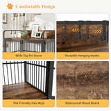 Amopatio 37" Dog Crates Furniture for Medium Dogs, Heavy Duty Dog kennel, Wood Dog Crate Table for Indoor Use, Brown(37" W×23.6" D×25.2" H) Amopatio