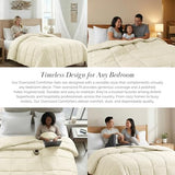 Southshore Fine Living, Inc. Full/Queen Comforter, Premium Quality All-Season Down-Alternative Comforter, Queen/Full Size, Cream Southshore Fine Living, Inc.