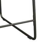 Walker Edison Modern 2-Piece Minimalist Counter Stools with Wooden Back, Set of 2, Brown Walker Edison