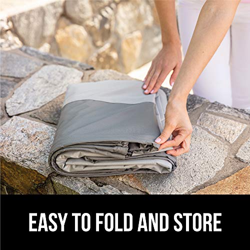 GORILLA GRIP Waterproof Large Outdoor Patio Sofa Cover, 3 Seater 80 Inch, Heavy Duty 600D Furniture Covers Sets for Winter, Keep Cushions Dry, Protects from Sun, Snow, Rain, Windproof, UV Coated GORILLA GRIP