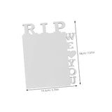 Transfer Picture Frame RIP WE Love You Photo Frame Sublimation Blank Photo Frame Photo Props Party Supplies EXCEART