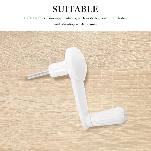 TOBBOMEY Crank Handle for Height-Adjustment: 6x50mm Hex Shaft Manual Revolving Hand Crank Replacement for Study Desk Router Lift Tables Sit Stand Table Workbench Industrial Tool TOBBOMEY