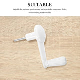 TOBBOMEY Crank Handle for Height-Adjustment: 6x50mm Hex Shaft Manual Revolving Hand Crank Replacement for Study Desk Router Lift Tables Sit Stand Table Workbench Industrial Tool TOBBOMEY