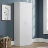 Sauder Storage Cabinet, White Finish Sauder