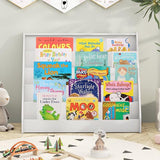 Costzon 5-Tier Kids Bookshelf, Wooden Children Bookcase, Toddler Book Rack, Magazine Storage & Display Shelf, Book Shelf for Kids Room, Living Room, Nursery, Classroom (White) Costzon