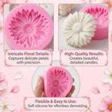 8 Pcs Candle Molds, Flower Mold for DIY Projects, Create White and Pink Chrysanthemum, Lilac, Peony, and Rose Candles, Handcrafted Home Decor and Gift Making Supplies