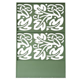 Oakland Living 6 ft. X 4 ft. Green Freestanding Metal Privacy Screen Room Divider with Flower Box Oakland Living