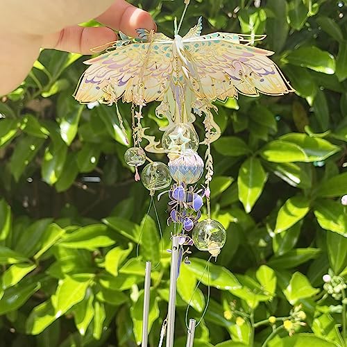 MU 3D Metal Puzzles Windbell Wind Chime D Model Kits Building for Adult and Teeners, Windchime Jigsaw Miniature DIY Sets, Birthday Gift