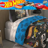 Hot Wheels Kids Bedding Super Soft Comforter and Sheet Set with Sham, 5 Piece Twin Size, (Officially Licensed Product) by Franco Franco