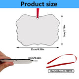 20 pcs Sublimation Ornament Blanks Sublimation Blanks Ornaments Products for Christmas Day and Halloween Day Decoration AiDiYGECO