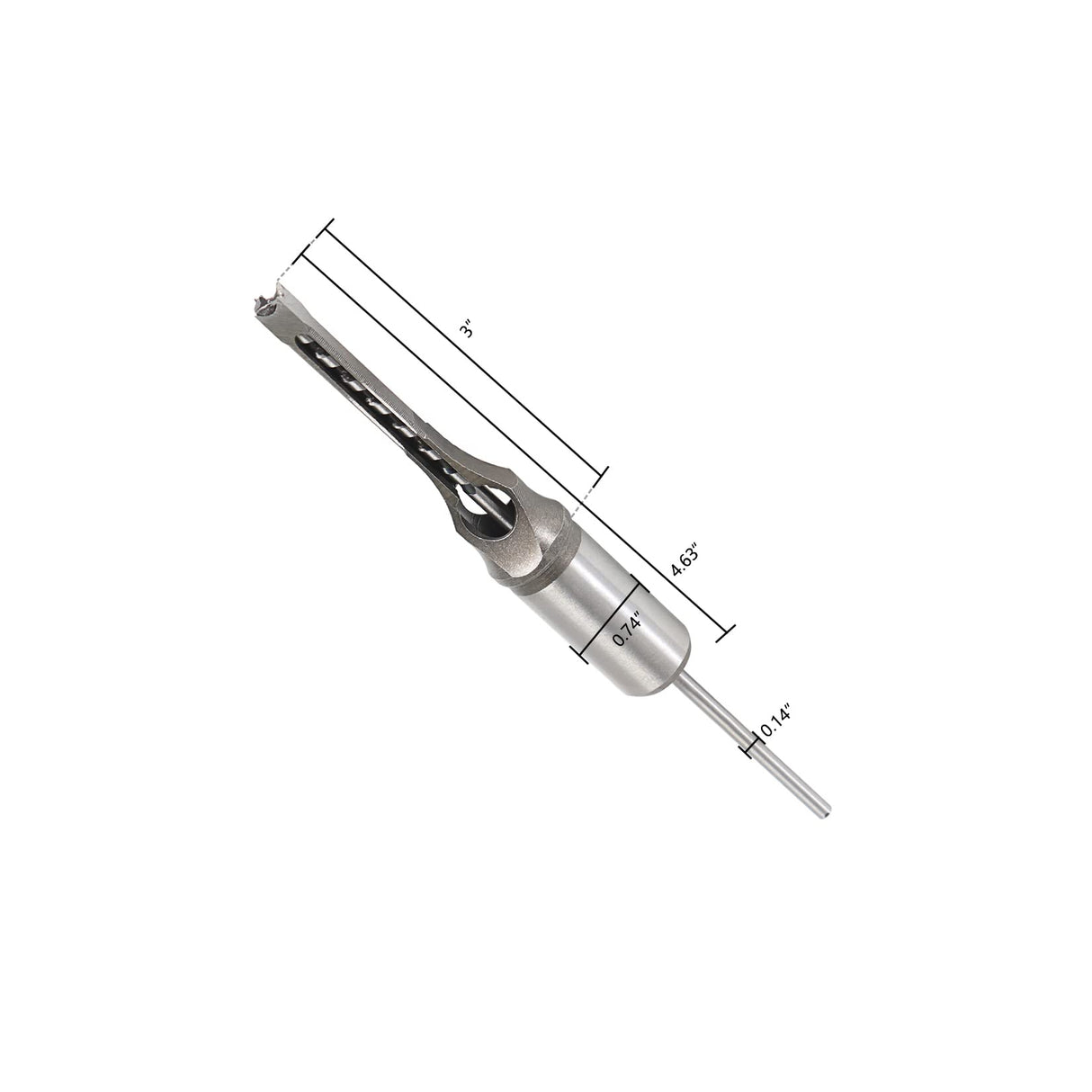 findmall 7Pcs Square Hole Drill Bit Set HSS Square Hole Saw Mortise Chisel Drill Bit Tools 6/25, 1/4, 5/16, 3/8, 2/5, 1/2, 9/16 Inch Fit for Mortising Machines Drill findmall