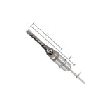 findmall 7Pcs Square Hole Drill Bit Set HSS Square Hole Saw Mortise Chisel Drill Bit Tools 6/25, 1/4, 5/16, 3/8, 2/5, 1/2, 9/16 Inch Fit for Mortising Machines Drill findmall