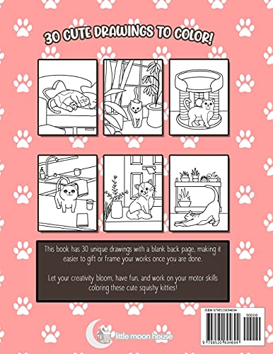 Kitties! Coloring Book for Little Cat Lovers: Kitten and Cat Coloring Book for Kids