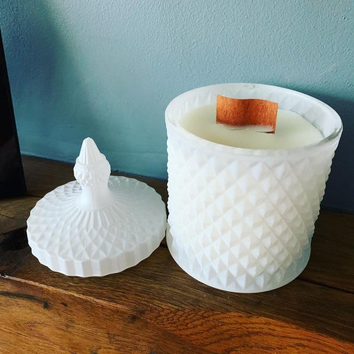 XUANRI 20PCS Wood Wicks for Candle Making 1.57 inch Width by 4.72 inch Height Smokeless Wooden Candle Wicks+Metal Bases XUANRI