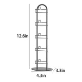 KunGe Sunglasses Organizer for Women, Glasses Holder, Sunglasses Display, Eyeglasses Rack Metal Frame, Eye Glass Holder Stand for Nightstand (Black) KunGe