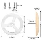 Vindar Sauna Room Air Vent 3.74" Round Pine Wooden Sauna Adjustable Exhaust Air Ventilation for Barrel Sauna, Sauna Room, Steam Room Exhaust Ventilation Vindar