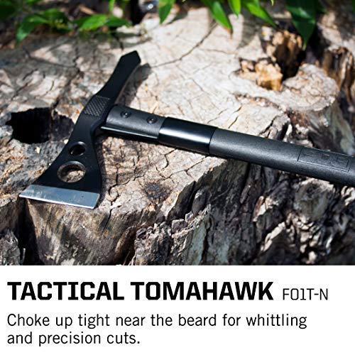 SOG Tactical Tomahawk- Throwing Hatchet, Versatile Survival Tactical Axe and Emergency Breaching Tool with Sheath (F01TN-CP) SOG