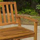 Christopher Knight Home Loja Acacia Bench, Teak Finish Christopher Knight Home