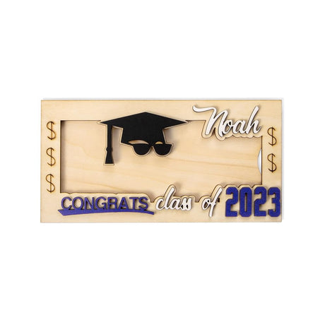 callie Personalized Wooden Cash Holder, Money Gift for Class of 2023, Custom Graduation Gift callie