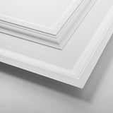 Art3d 12-Pack Drop Ceiling Tiles 2x4 Ft, PVC Decorative Ceiling Covering Panels for Basement Kitchen Bathroom, 24x48 Inch, Cover 96 Sq. Ft, Smooth White Art3d