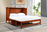 Mega Solutions Amalfi Murphy Cabinet Chest Desk Bed with Drawers & USB Charging Station (Queen Size, Cherry) Mega Solutions