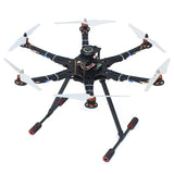 QWinOut Six-Axle 550mm Hexacopter DIY Drone Kit UAV Aircraft with PXI Flight Control GPS FLYSKY FS-i6 Remote Control 9443 Propeller (Full kit with battery) QWinOut