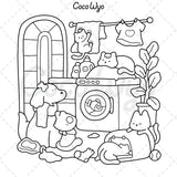 The Little Cat: Cozy Life of Kitty Coloring Book for Adults and Teens (Cozy & Cute Coloring) Independently Published